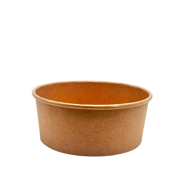 1100ml Kraft Food Bowls and PET Clear Lids