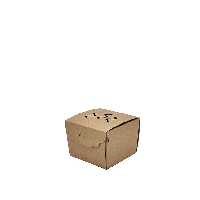 5 Inch Corrugated Takeaway Burger Box with Vents
