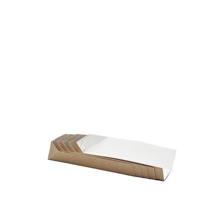 Kraft White Takeaway HotDog Tray - 500 Pieces