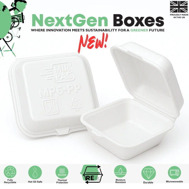 MP6-PP – Burger / Sandwich Box - 200 Pieces