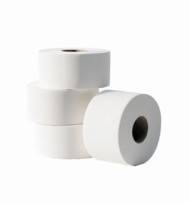 Mini Jumbo Toilet Rolls - 120 Metre Pure Cellulose