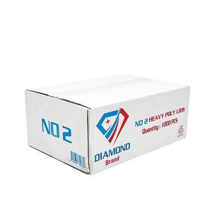 No. 2 Aluminium Foil Takeaway Food Container Lids - 1000 Pieces