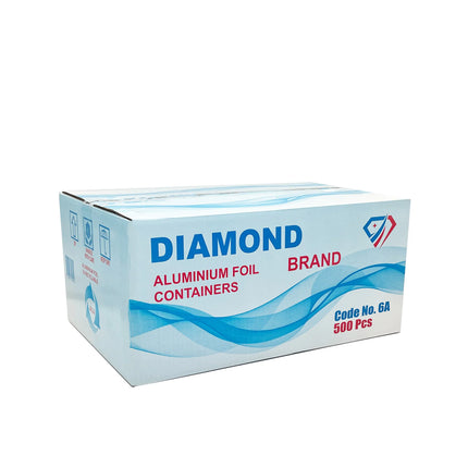 No. 6A Aluminium Foil Takeaway Food Container - 500 Pieces