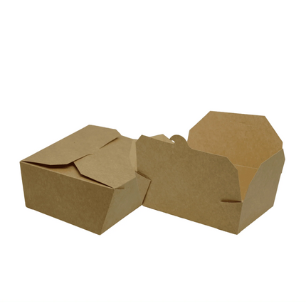 No.8 Takeaway Kraft Meal Box - 200 Pieces