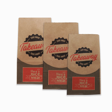 Printed Takeaway SOS Paper Bags