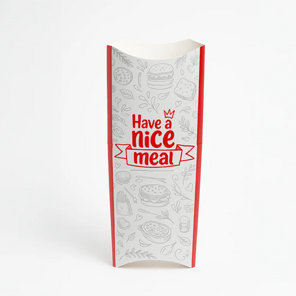 Red Tortilla Wrap Sleeve / Scoop – 23 cm (200 pcs)