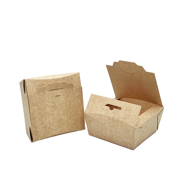 Takeaway Small Coated Cardboard Food Box - 300 Pieces