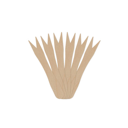Takeaway Wooden Chip Forks with Dispenser Box